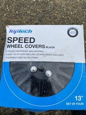 13” Gloss Black Wheel Trims