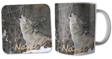Personalised Wolf Mug and