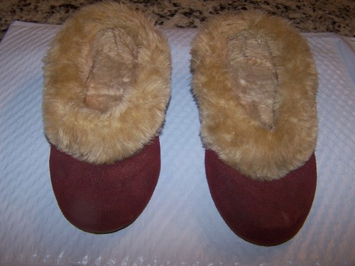 Vintage rust suede - vintage, faux