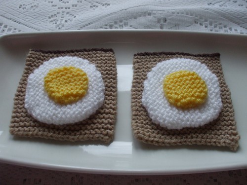 Hand knitted food - food., on