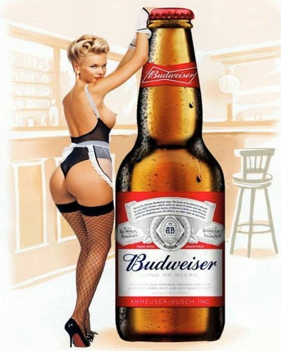 Budweiser sexy pin up - x,