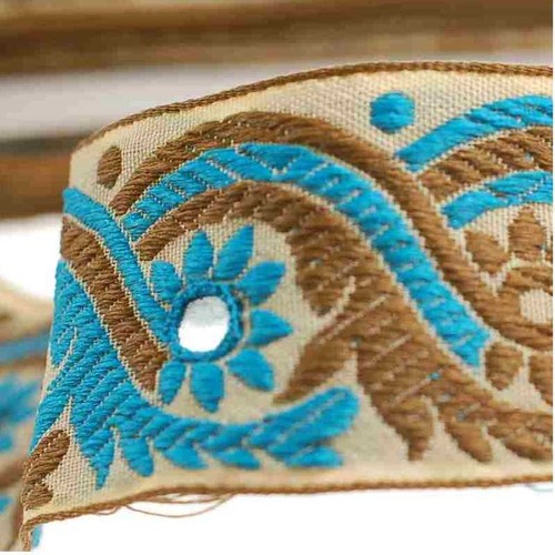 Indian mirror trim ribbon - indian,