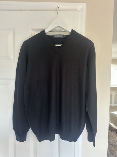 Topman black neck jumper - black, v