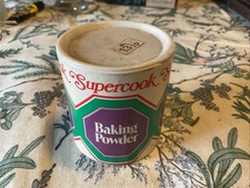 Vintage 1970s Supercook Baking Powder - Unopened - Prop / Display