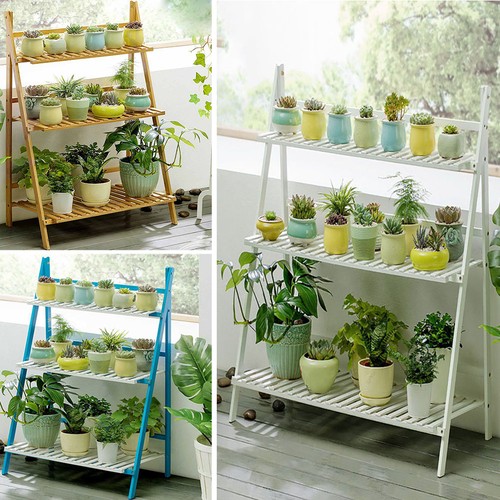 Tiers wooden ladder shelf - tiers,