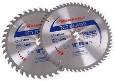Pack Of 2 - 10" Tct Blade / 254 mm Saw Cutting Discs / 40 & 60 Teeth 30mm Bore