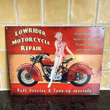 Low rider Motorcycle Repair Sign