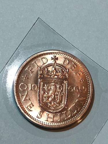 1966 one scottish shilling - scottish, old