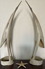 Carved Herons from African Cattle Horns