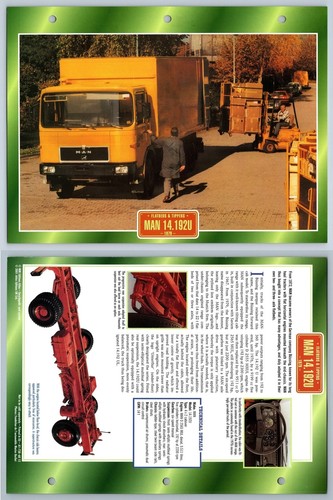 Man 192u 1979 flatbeds - man,