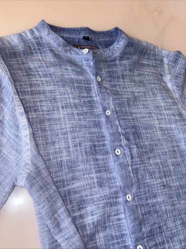 Sargantana linen tunic blue - sargantana,