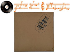 The Who Live At Leeds Vinyl LP & 12 Inserts Blue Lettering A1 B1 Pressing - VG+
