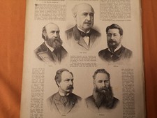 RK ÜLUM 1889 Newspaper Print 556 Delahaye Linder Burdeau Tolain Simon Internationa