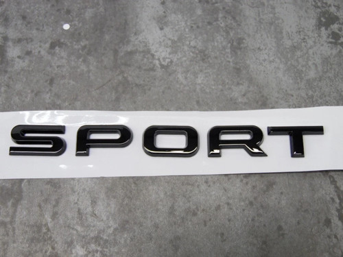Gloss black rear badge emblem - black,