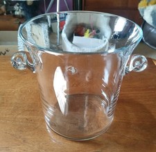 Crystal Large Vase Ice Bucket Wine Champagne Chiller With Knob Handleds 