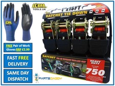 4 x Heavy Duty Ratchet Tie