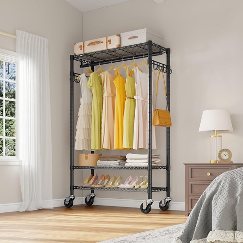 Double rail clothes rack 120kg - rail,