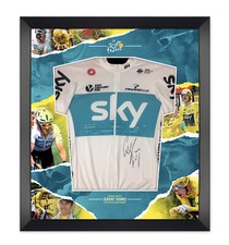 Geraint Thomas Signed & Framed Tour De France Yellow Jersey Team Sky AFTAL COA