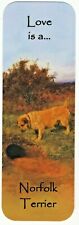 NORFOLK TERRIER BEAUTIFUL DOG BOOKMARK SAME IMAGE BOTH SIDES GREAT GIFT