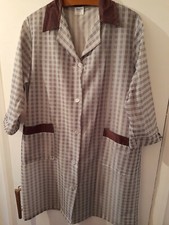 Ladies Nylon Polyester Overall VGC retro style WX Pinnie Overall Brown shades 