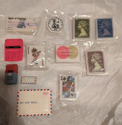 Vintage novelty erasers bundle - novelty,