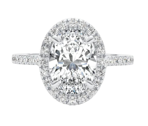 950 platinum carats oval - 950,