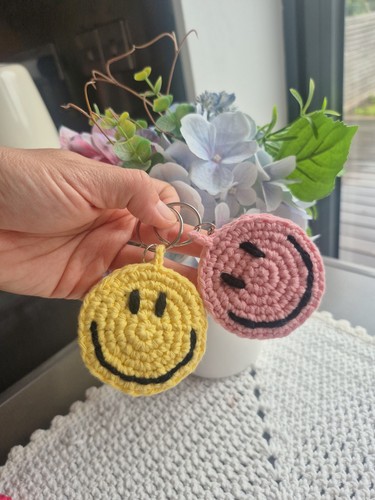 Handmade crochet smiley - handmade,