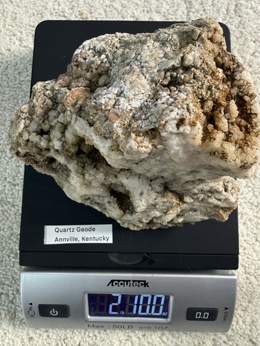 Huge quartz crystal geode - crystal,