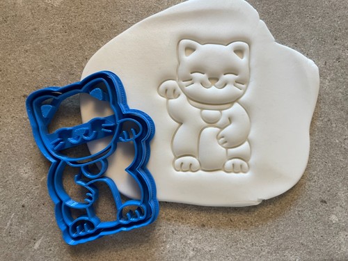 Lucky cat cookie cutter - lucky,