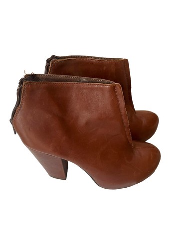Bertie tan ladies ankle boots - bertie,