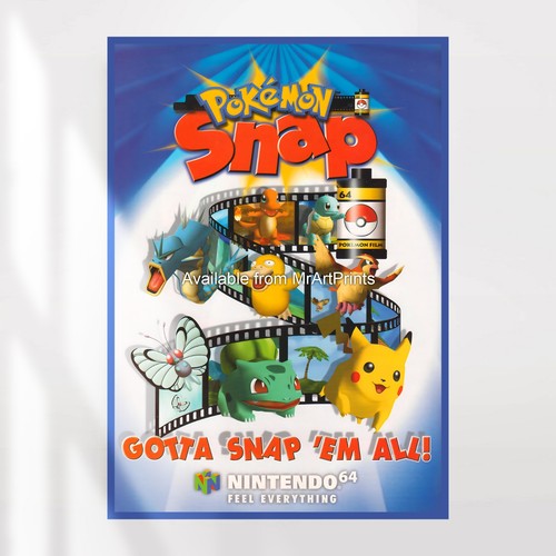 Pokemon snap poster reprint - snap,