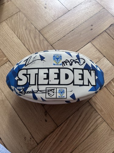 Warrington wolves signed ball - wolves,