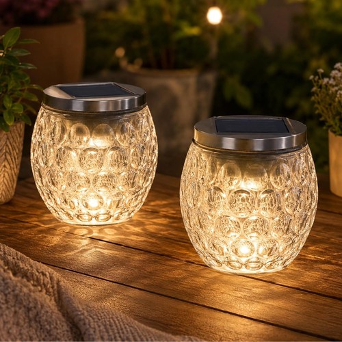 2pcs solar garden lights - 2pcs,