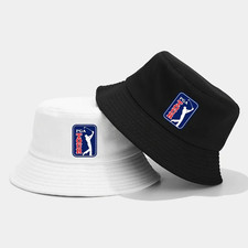 Breathable Foldable Golf Bucket Hat with PGA Tour Logo – Unisex Sun Cap