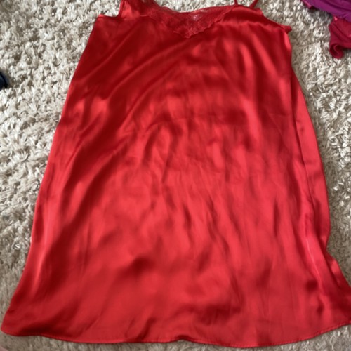 New satin chemise - new, medium
