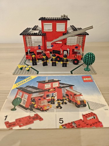 Lego vintage fire station - fire, 6382