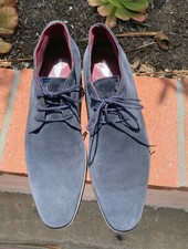 Mens Blue Suede Shoes - Retro