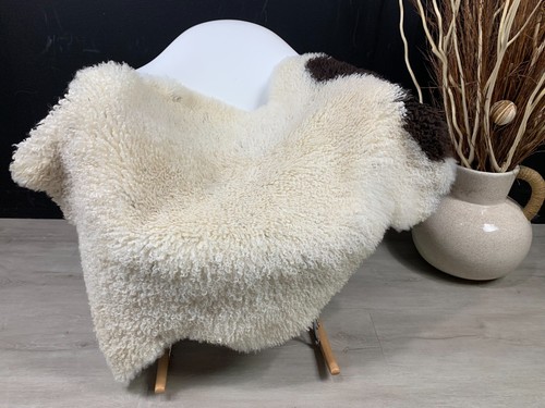 Natural sheepskin rug white - rug,