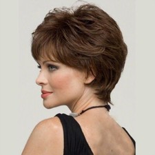 Pixie Cut Remy Brazilian Natural Wigs for Women Girls Short Straight Hair Wigs
