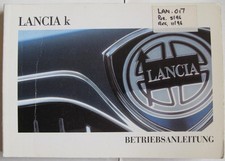 LANCIA K Car Owners Handbook 1996 #603.06.791 V-1996 German