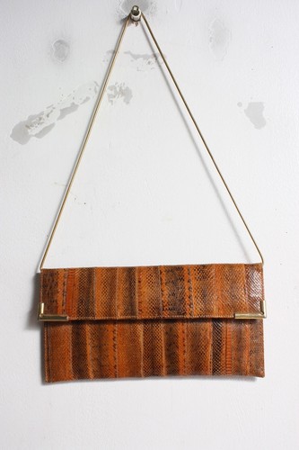 Vintage snakeskin strappy - snakeskin,