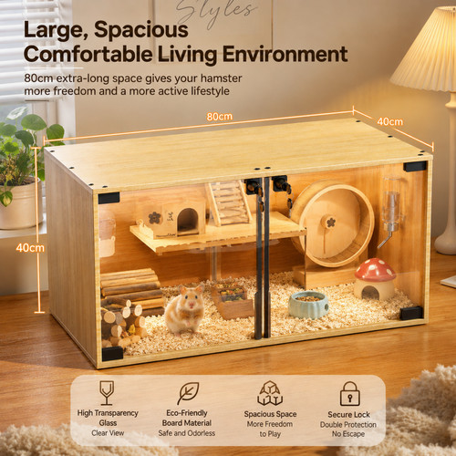 80cm wooden hamster - hamster, with
