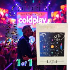 Keepsake Edition 1/1 Chris Martin Autograph And Coldplay Autograph CD Cover WOW!