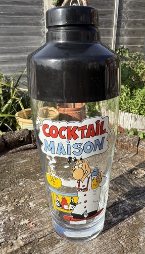 Vintage french glass cocktail - vintage,