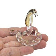 2¼" L Clear Cobra Snake Glass