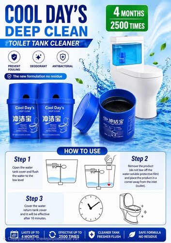 Cool day toilet cleaner - cool, day's