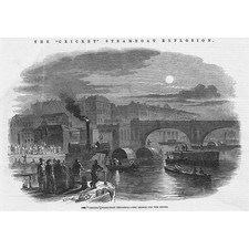 Explosion on 'Cricket' Thames