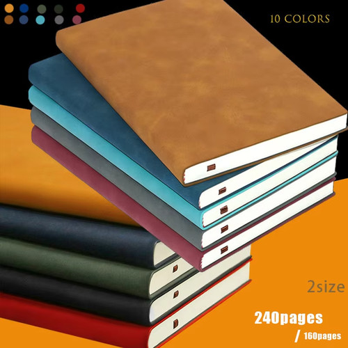 Leather notebook lined - a6,
