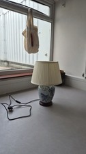 Blue ceramic lamp oriental - ceramic,