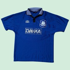 Vintage Umbro Everton Football Shirt 1995/97 Home Jersey Men's Medium